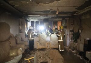 اطفاء حریق منزل مسکونی در ملک آباد چهارباغ