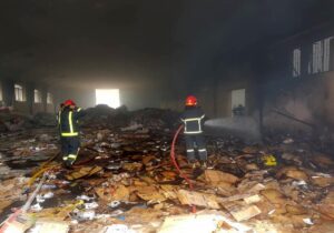 آتش سوزی محل جمع‌آوری ضایعات در چهارباغ