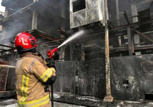 حریق یک منزل مسکونی در چهارباغ