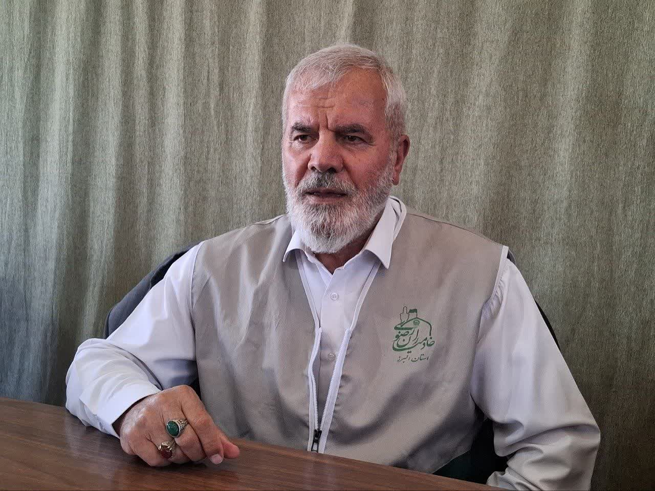 ۲۳۰ خادمیار رضوی در چهارباغ فعالیت می‌کنند