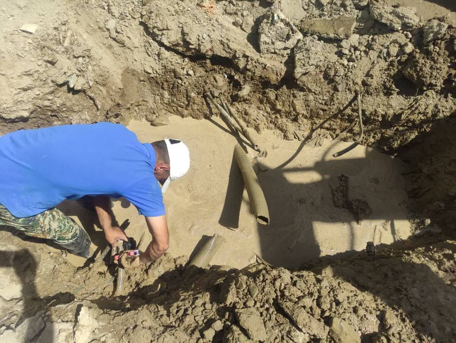 قطع انشعاب غیرمجاز آب ۶۰ ویلای کامرانیه چهارباغ