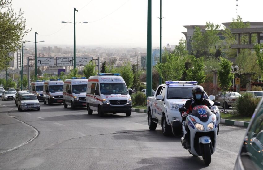 اعزام کاروان اورژانس ۱۱۵ البرز به مرز شلمچه