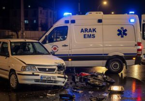 واژگونی خودرو در چهارباغ ۴ مصدوم داشت