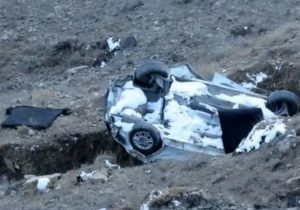 سقوط مرگبار دنا به دره در جاده چالوس