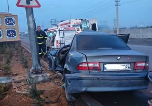 اولین حادثه ۱۴۰۵ چهارباغ یک مصدوم داشت