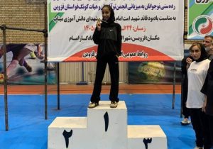 رزمی کار البرزی مدال طلای کونگ فو نوجوانان کشور را کسب کرد