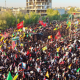 آغاز تشییع پیکر مطهر رهبر شهید در نجف
